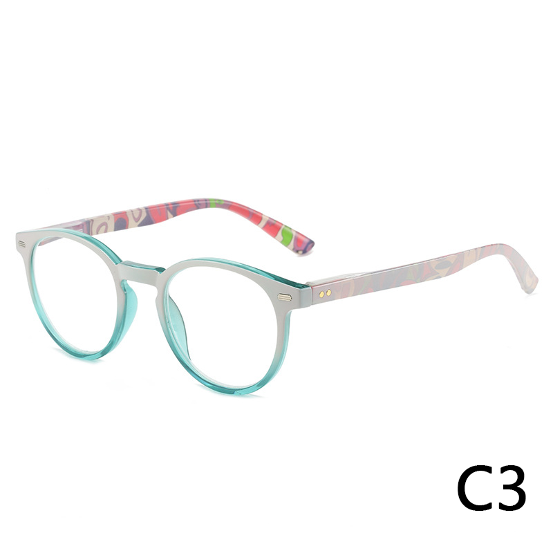 2024 New riveted oval frame HD AC reading glasses for men and women