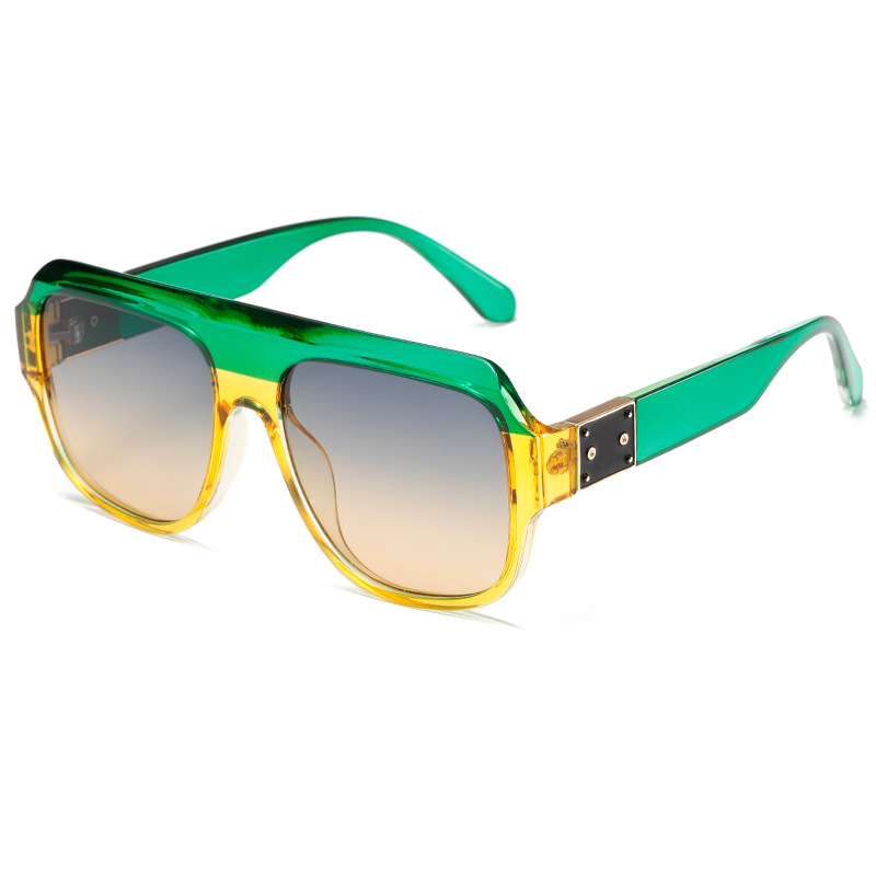 2025 New Luxury Fashion Square Frame Sunglasses Women's Trend Street Photography Classic UV400 Black Sunglasses