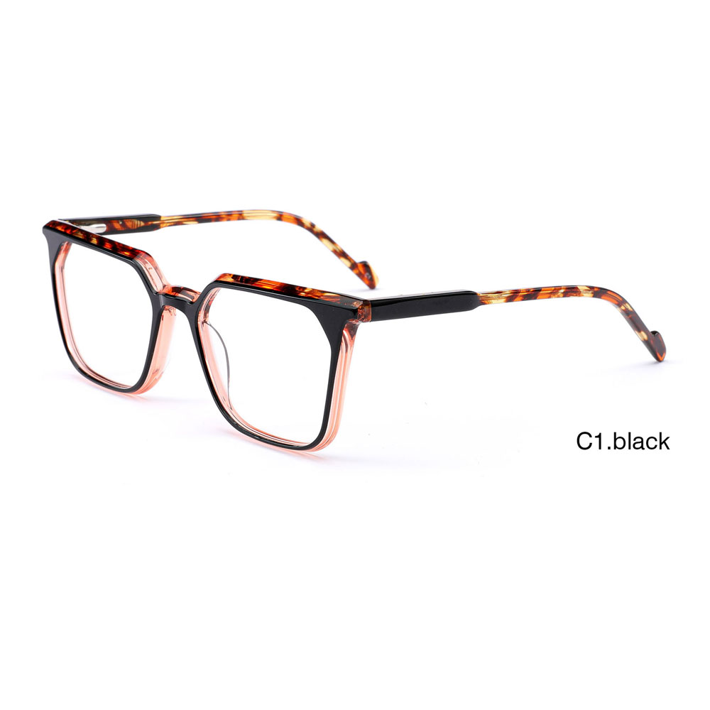 DILICN new unisex acetate rectangular frame optical frame fashion hot sale colorful glasses
