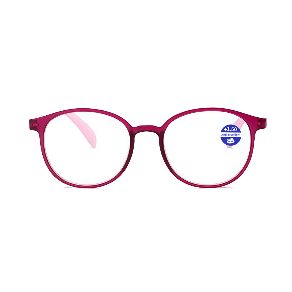 Women Vintage-Inspired Anti Blue Light Retro Reading Glasses with Blue Light Blocking Lenses