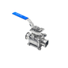 Sanitary 3-Piece Manual Tri-clamp Non Resort Ball Valve