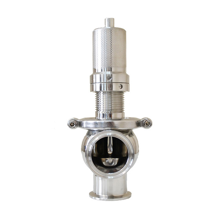 Sanitary Pressure Relief Overflow Valve with Tri-Clamp End