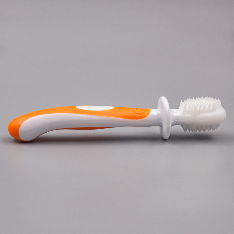 Cepillo de dientes para bebés, nuevo estilo, seguro, suave, con cerdas de TPE, para niños pequeños
