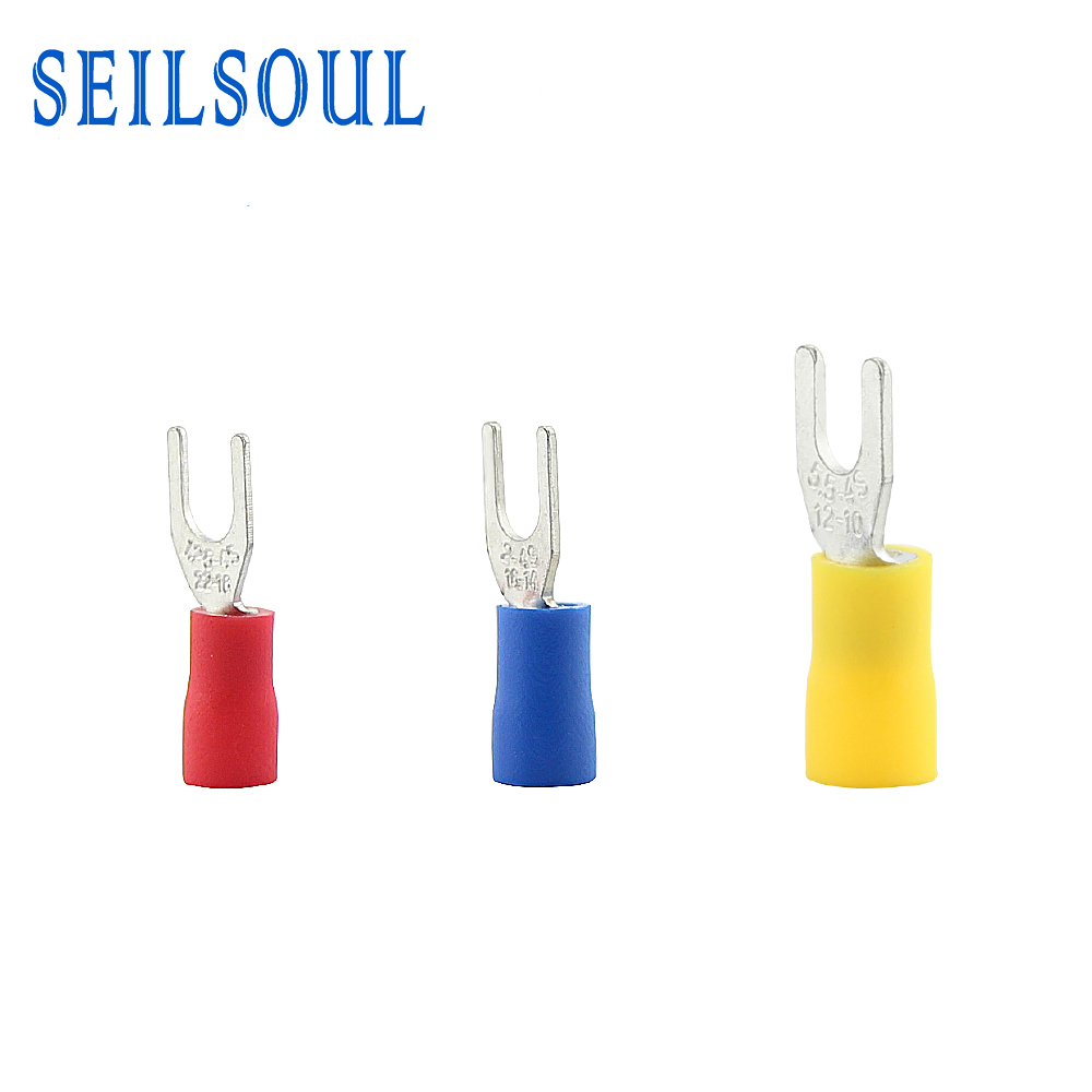 Pre-insulated Fork Terminal Wire Connector Electrical Crimp Terminal - SV