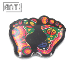Footprint Stainless Steel Lapel Pins Badges 