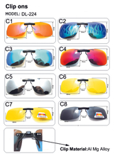 Polarized Clip on Sunglasses for Prescription Myopia Eyeglasses Outdoor Driving Sun Glasses