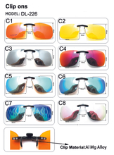 Polarized Clip-on Sunglasses Lenses Glasses Unbreakable Driving Fishing Outdoor Sport Travelling New