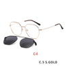 Magnetic Clip on Sunglasses for Men Women Metal Frame