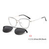 Magnetic Sunglasses Clip on for Men Women Metal Frame