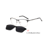 2 In 1 2020 Magnet Clip on Sunglasses Men Driving Brand Design Detachable Lens Rectangular Style Sun Glasses