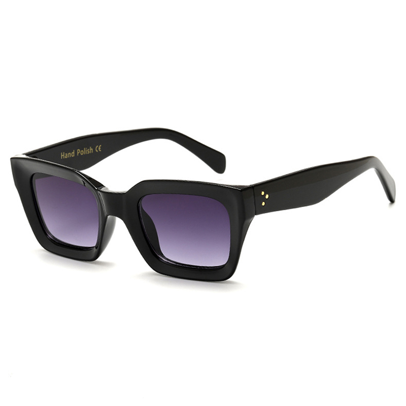 S-L Sun Glasses Rice Nail Eye Retro Eyewear New Women's Square Frame Sunglasses