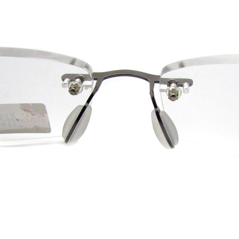 Rimless TR90 temple slim reading glasses for men 