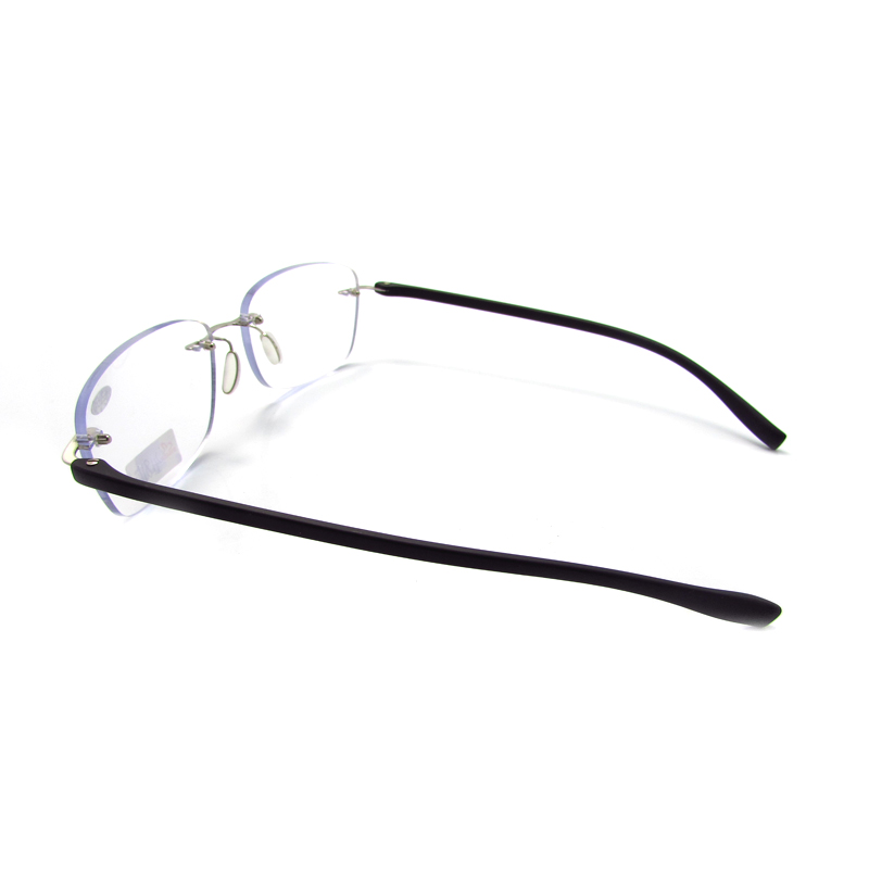 Rimless TR90 temple reading glasses for men 