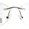 Rimless metal readers for men