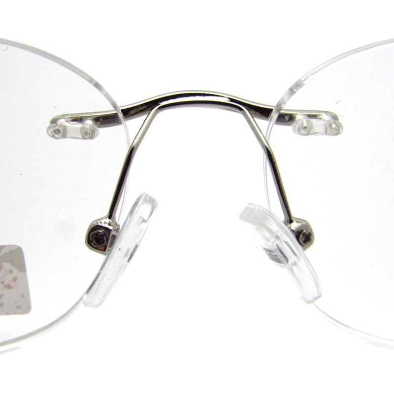 Rimless metal readers for men