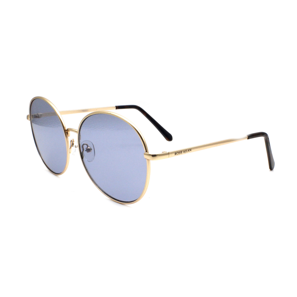 Fashion Round Oversized Round Stainless Steel Women's Metal Frame Polarized Sunglasses