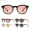 High Quality Custom Logo Multiple Colour Unisex Round Fashion Brand Polarized Acetate Sunglasses