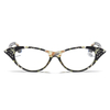 New Reading Glasses Ladies Personality Trend Color Bag Flower Set Diamond Hd Resin Presbyopia Glasses