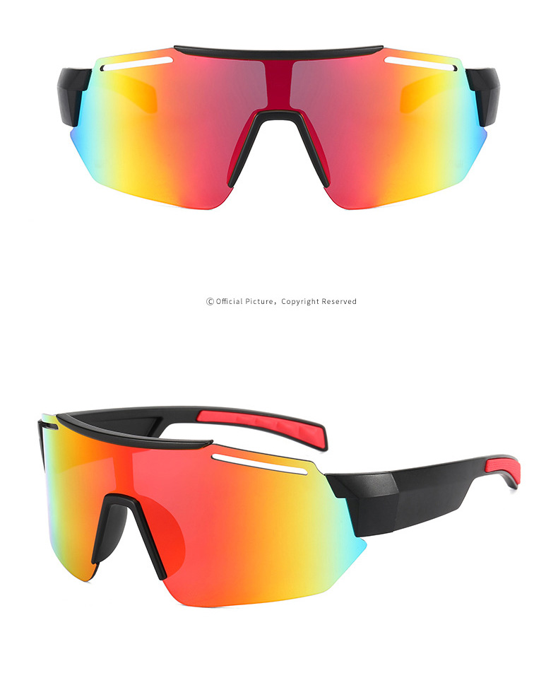 Half Frame Colorful Design Polarized Cycling Sports Sunglasses