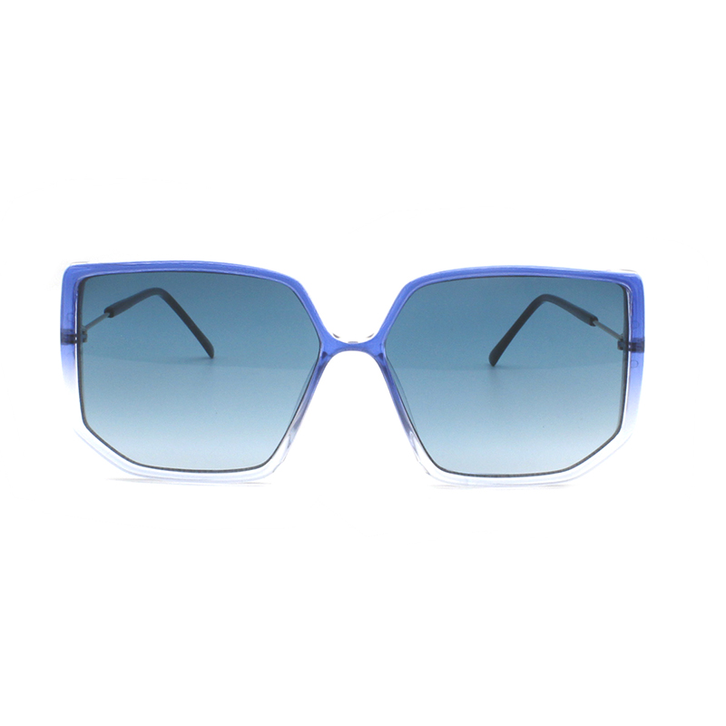 2022 New Fashion RPCTG Recycled Material Polygon Women Men Blue Purple Polarized Sunglasses