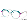 DILICN 2023 New Fashion Acetate Optical Frame Model YD1272 Polygonal frames