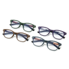 2024 Unisex Optical Mirror Reading Glasses New Men's and Women's Anti-Blue Myopia Glasses with spring legs Oval TR90 Frame
