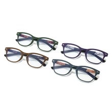 2024 Unisex Optical Mirror Reading Glasses New Men's and Women's Anti-Blue Myopia Glasses with spring legs Oval TR90 Frame