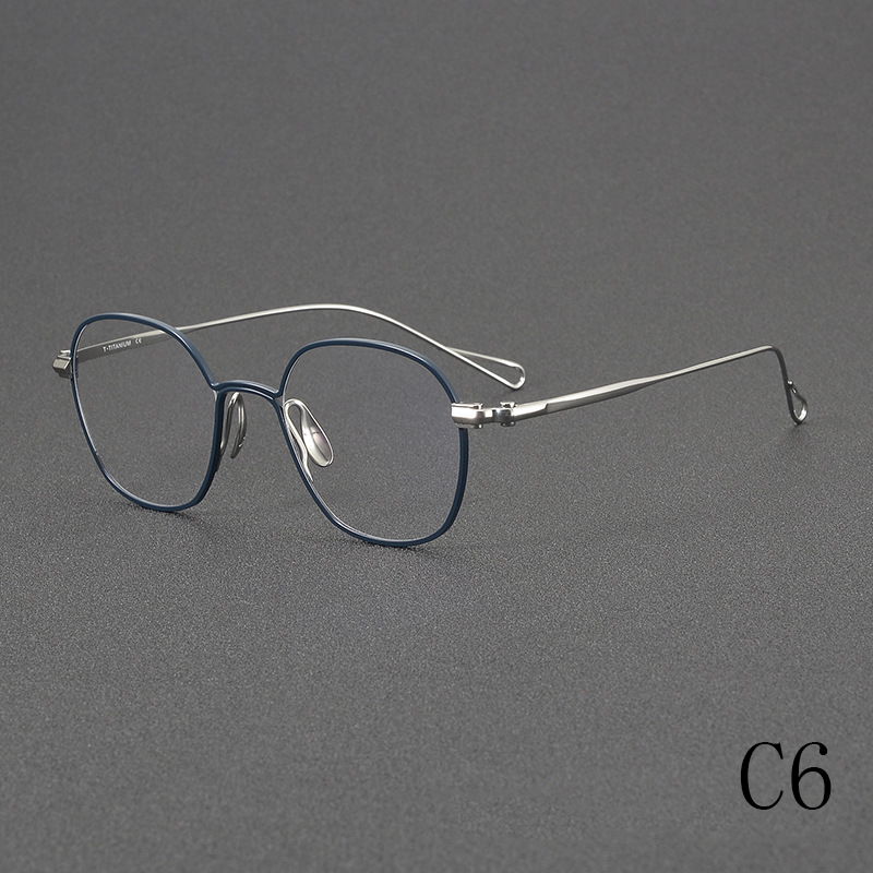 2024 new simple and stylish pure titanium women's and men's optical frames