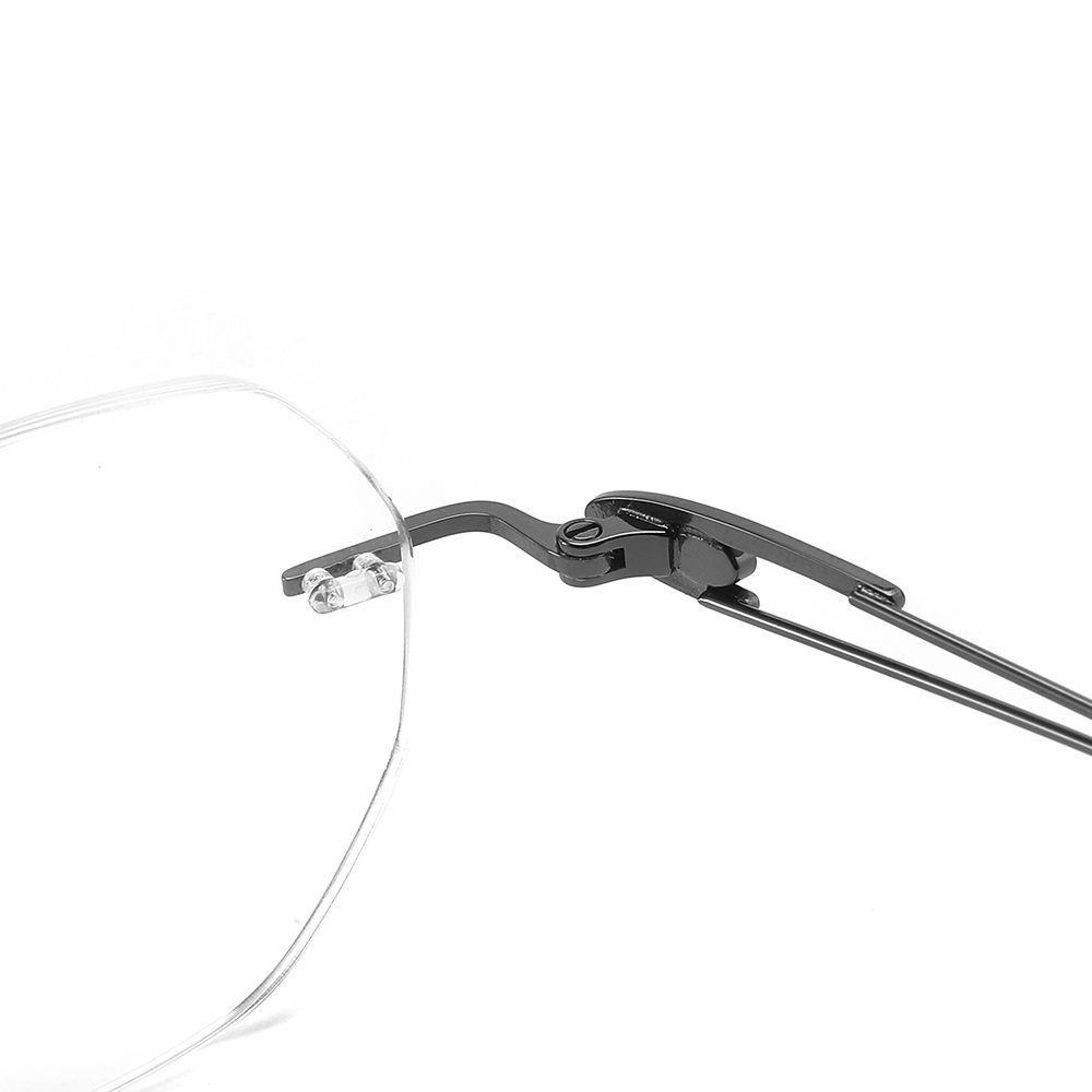 Metal Frames Rimless Eyeglasses Glasses for Men Women