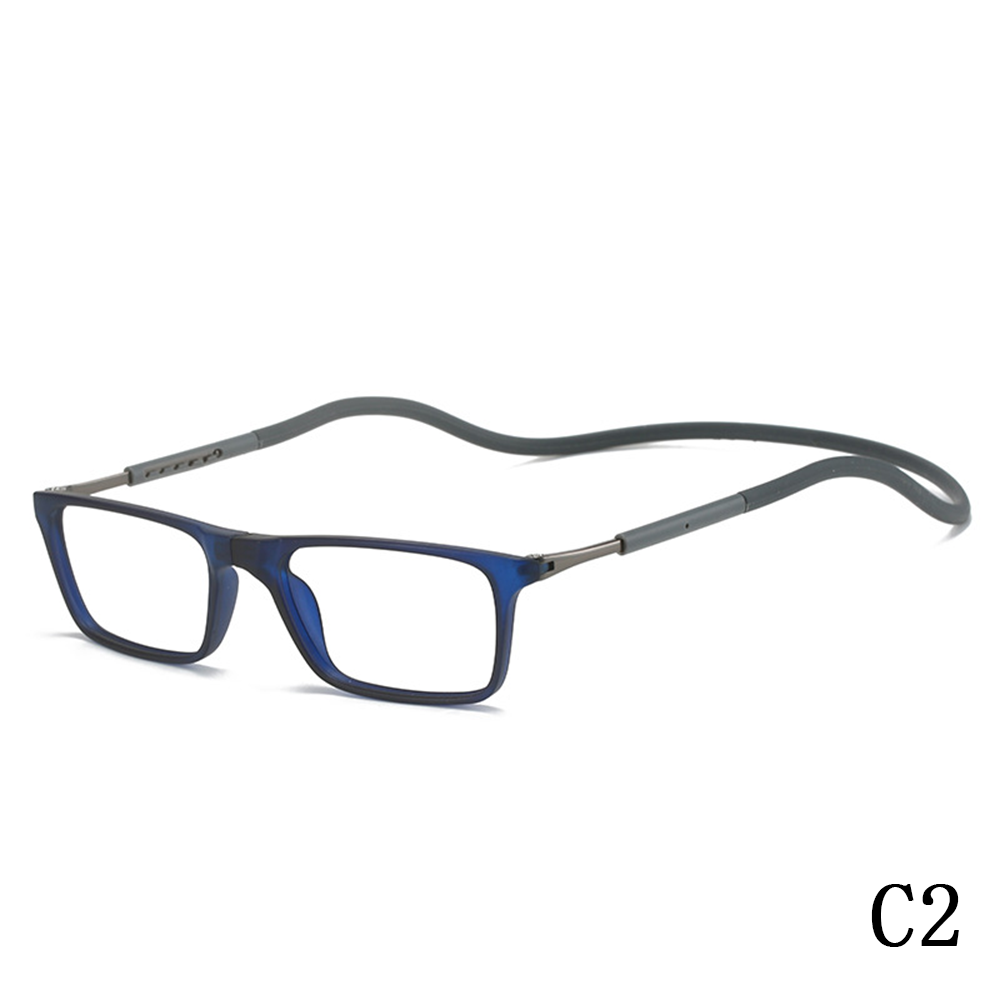 2024 New reading glasses Reading newspaper magnifying glasses hanging neck magnetic magnet convenient HD reading glasses