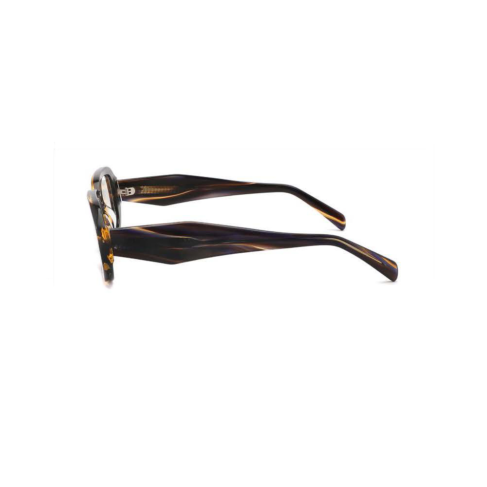 DILICN new acetate fiber three-dimensional bevel optical frame thick frame high quality hinge