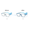 Flexible Children Eyeglasses Glasses Kids Photochromic Frames with Strips