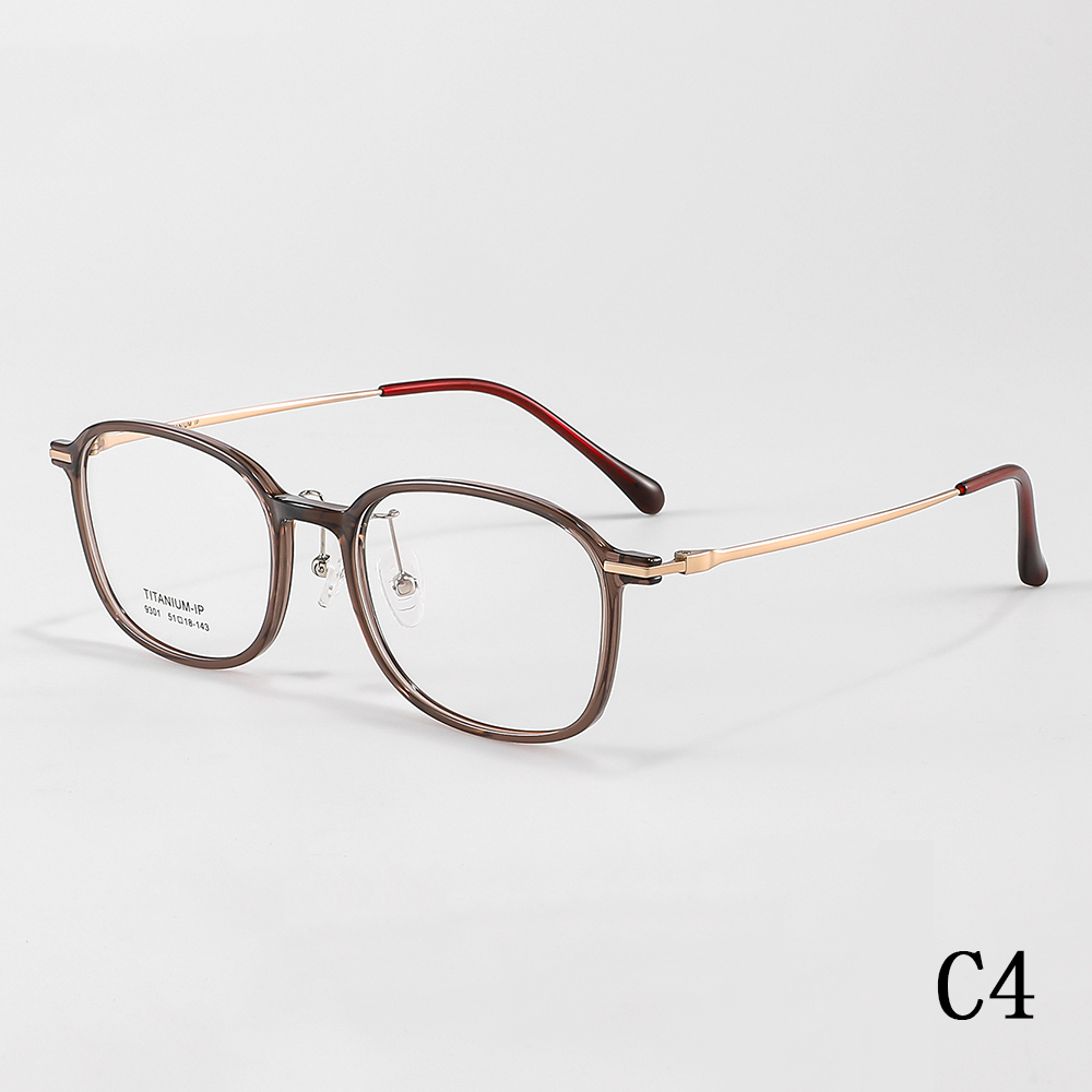 2024 New ultra light frame simple and stylish and not easily corroded TR90+ pure titanium ladies optical frame