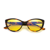 High quality Acetate orange red 99% Anti Blue Light Reflection Flex Cat eye blue light blocking glasses for women