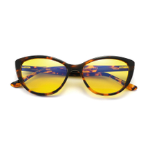 High quality Acetate orange red 99% Anti Blue Light Reflection Flex Cat eye blue light blocking glasses for women