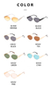2024 Vintage Women's Punk Fashion Sun Glasses Shades Oval Metal Sunglasses