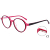 DILICN new Kids Acetate optical frame Interchangeable sun lenses FG1134 fashion style round frames bright color