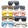 One-piece personality large frame one-piece internet celebrity trend couple sun visor glasses men's and women's sunglasses