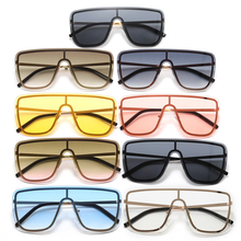 One-piece personality large frame one-piece internet celebrity trend couple sun visor glasses men's and women's sunglasses