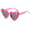 2025 New Arrival Heart Shaped Sweet Candy Color Shades UV400 Y2K Trendy Candy Color Inflatable Heart Shaped Gafas De Sol