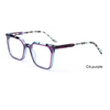 DILICN new unisex acetate rectangular frame optical frame fashion hot sale colorful glasses
