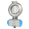 Sanitary Pneumatic Powder Tight Butterfly Valve