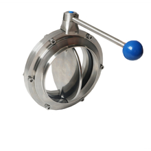 Sanitary Weld Butterfly Valve With Pull Handle