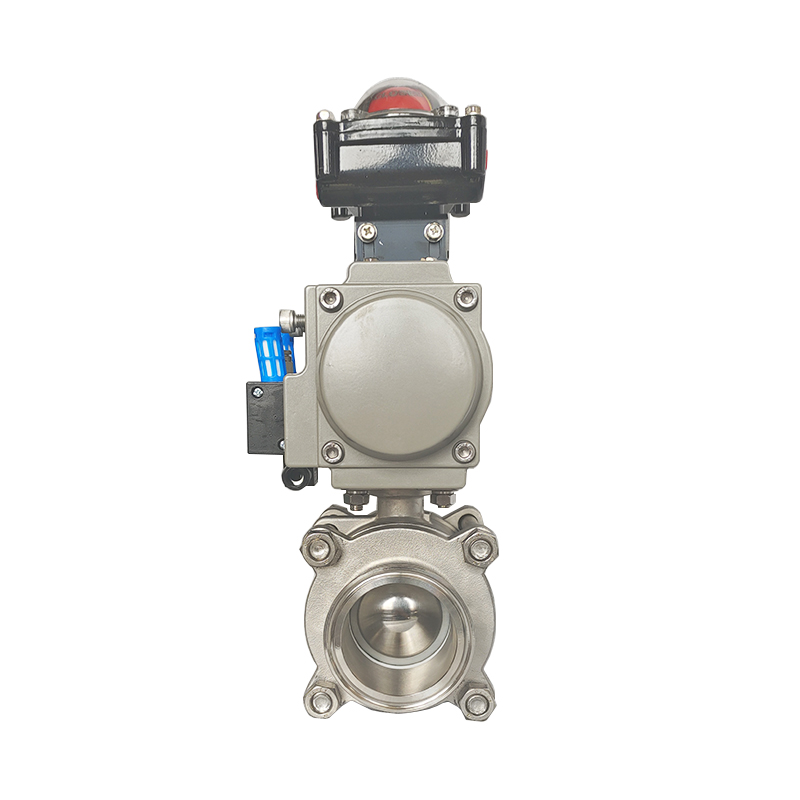 Sanitary Pneumatic Three Piece Ball Valve