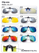 Detachable Night Lens Driving Metal Polarized Clip On Sunglasse Anti Blue Light Glasses Clips Blue Light Blocking 