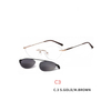 2 In 1 Fashion Optic Glasses Magnet Clip On Sunglasses Rimless Prescription Glasses Frame for Myopia Lenses