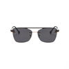 2 In 1 Rimless Optical Frame Men Women Optical Magnetic Sunglasses Clip Magnet Clip on Sunglasses 