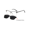 2 In 1 2020 Magnet Sunglasses Removable Lens Rectangle Clip on Myopia Sun Glasses Driving