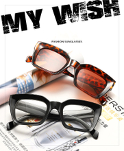 S-L Sun Glasses Rice Nail Eye Retro Eyewear New Women's Square Frame Sunglasses