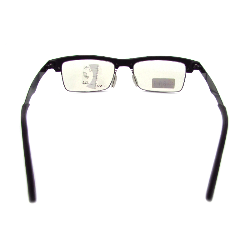 Rectangle half-frame progressive multifocals reading glasses for men